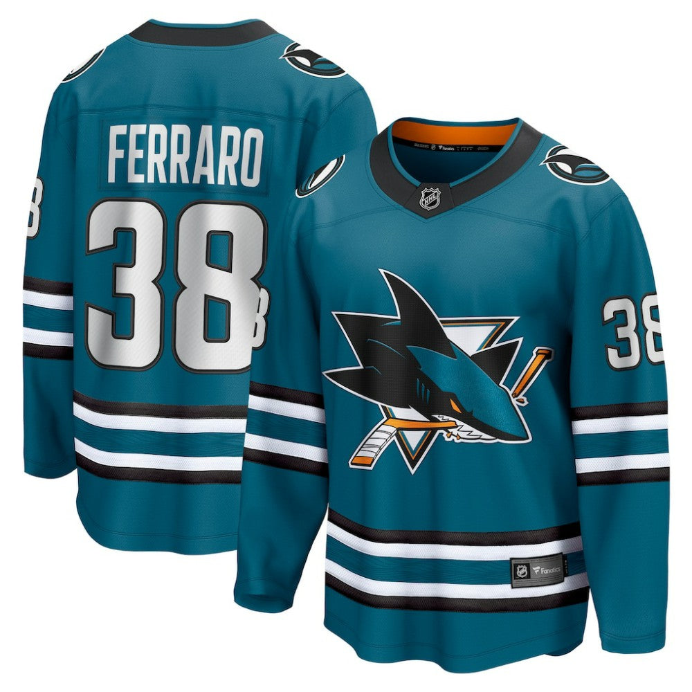 Mario Ferraro San Jose Sharks Fanatics Home Breakaway Player Jersey - Teal | US 5148752