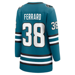 Mario Ferraro San Jose Sharks Fanatics Women's Home Breakaway Player Jersey - Teal | US 5148761