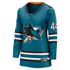 Marc-Edouard Vlasic San Jose Sharks Fanatics Women's Home Breakaway Player Jersey - Teal | US 5148769