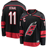 Jordan Staal Carolina Hurricanes Fanatics Home Captain Patch Breakaway Player Jersey - Black | US 5148814