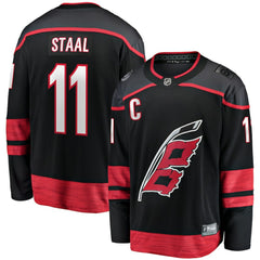 Jordan Staal Carolina Hurricanes Fanatics Home Captain Patch Breakaway Player Jersey - Black | US 5148814