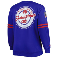 Buffalo Bills Big & Tall Celebration of Champions Pullover Sweatshirt - Red/Royal Pullover