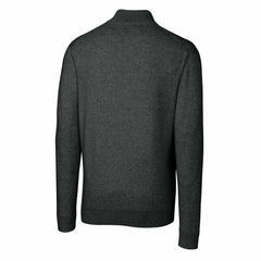 Detroit Lions Cutter & Buck Throwback Logo Lakemont Tri-Blend Big & Tall Quarter-Zip Pullover Sweater - Heather Charcoal Pullover