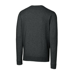New York Giants Cutter & Buck Throwback Logo Lakemont Tri-Blend Big & Tall V-Neck Pullover Sweater - Heather Charcoal Pullover