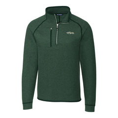 New York Jets Cutter & Buck Mainsail Sweater-Knit Big & Tall Half-Zip Pullover Jacket - Heather Green Pullover