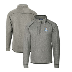 Detroit Lions Cutter & Buck Mainsail Sweater-Knit Big & Tall Half-Zip Pullover Jacket - Heather Gray Pullover