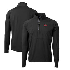 San Francisco 49ers Cutter & Buck Adapt Eco Knit Hybrid Recycled Quarter-Zip Throwback Pullover Top - Black Pullover