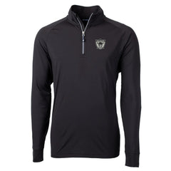 Las Vegas Raiders Cutter & Buck Adapt Eco Knit Stretch Recycled Quarter-Zip Throwback Pullover Top - Black Pullover