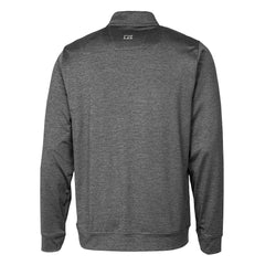 New York Jets Cutter & Buck Stealth Heathered Throwback Logo Quarter-Zip Pullover Top - Steel Pullover