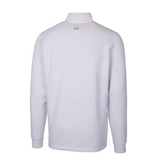 Atlanta Falcons Cutter & Buck Throwback Logo Traverse Stretch Quarter-Zip Pullover Top - White Pullover