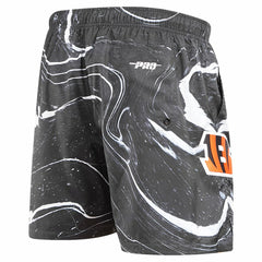 Cincinnati Bengals Pro Standard Allover Marble Print Shorts - Black Shorts