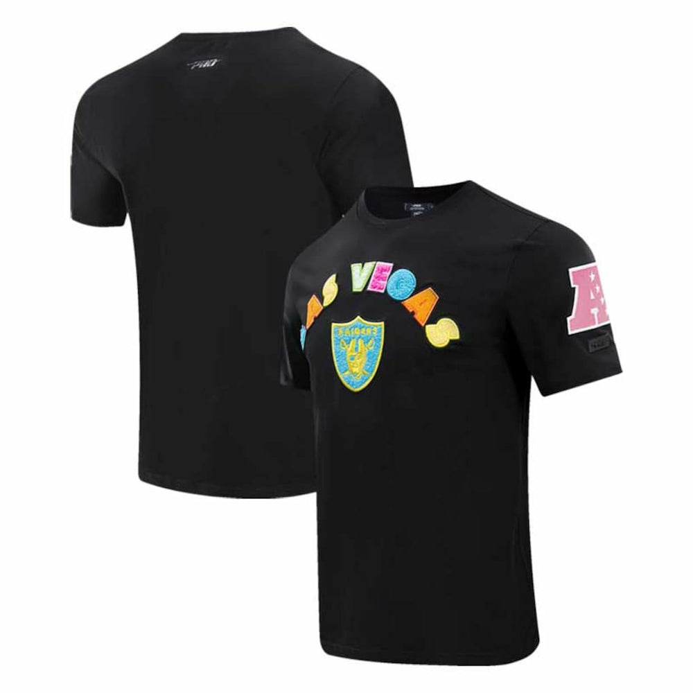 Las Vegas Raiders Pro Standard Neon Graphic T-Shirt - Black T-shirts