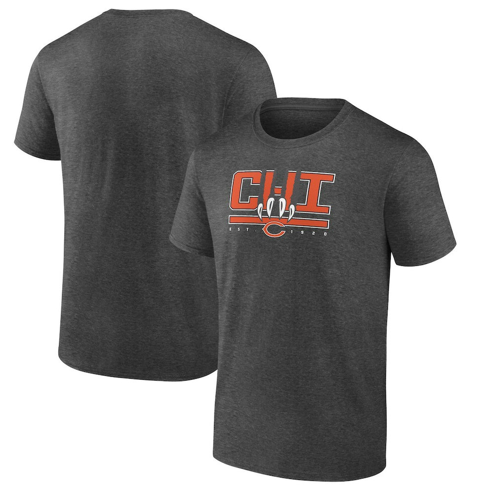 Chicago Bears Passing Touchdown T-Shirt - Charcoal T-shirts