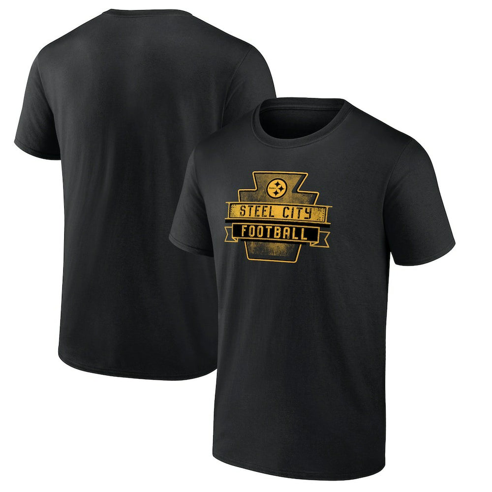 Pittsburgh Steelers Route Runner T-Shirt - Black T-shirts
