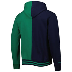Dallas Mavericks Hardwood Classics Split Pullover Hoodie Navy/Green - Mitchell & Ness
