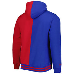 Philadelphia 76ers Hardwood Classics Split Pullover Hoodie Royal/Red - Mitchell & Ness