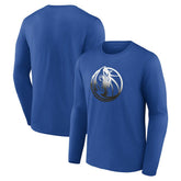 Dallas Mavericks Gradient Logo Long Sleeve T-Shirt Blue outlet