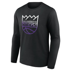 Sacramento Kings Gradient Logo Long Sleeve T-Shirt Black outlet