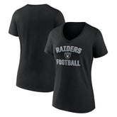 Las Vegas Raiders Victory Arch V-Neck T-Shirt - Black T-shirts
