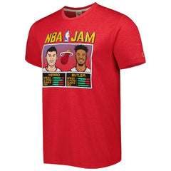 Tyler Herro & Jimmy Butler Miami Heat Homage NBA Jam Tri-Blend T-Shirt Red outlet