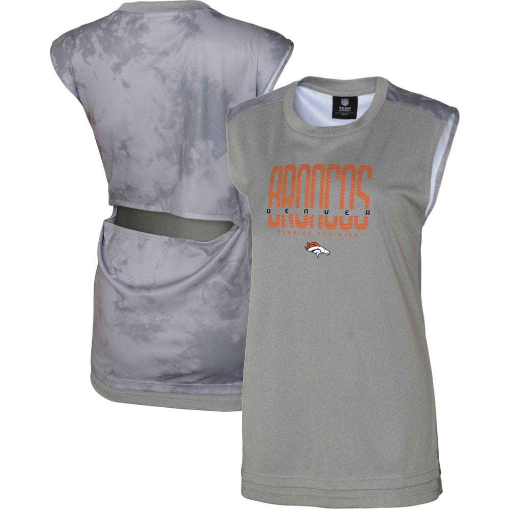 Denver Broncos Women's No Sweat Tank Top - Gray Tops