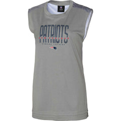 New England Patriots Women's No Sweat Tank Top - Gray Tops