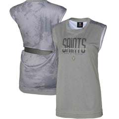 New Orleans Saints Women's No Sweat Tank Top - Gray Tops