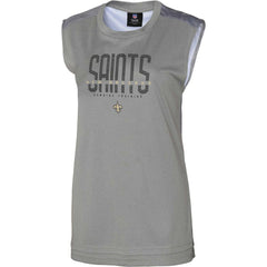 New Orleans Saints Women's No Sweat Tank Top - Gray Tops