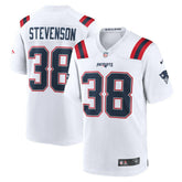 Rhamondre Stevenson New England Patriots Game Player Jersey - White Jerseys