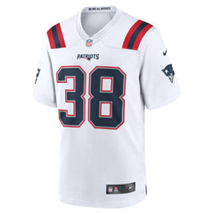 Rhamondre Stevenson New England Patriots Game Player Jersey - White Jerseys