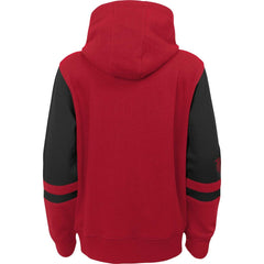 Atlanta Falcons Youth Colorblock Full-Zip Hoodie - Red Hoodies