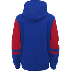 New York Giants Youth Colorblock Full-Zip Hoodie - Royal Hoodies