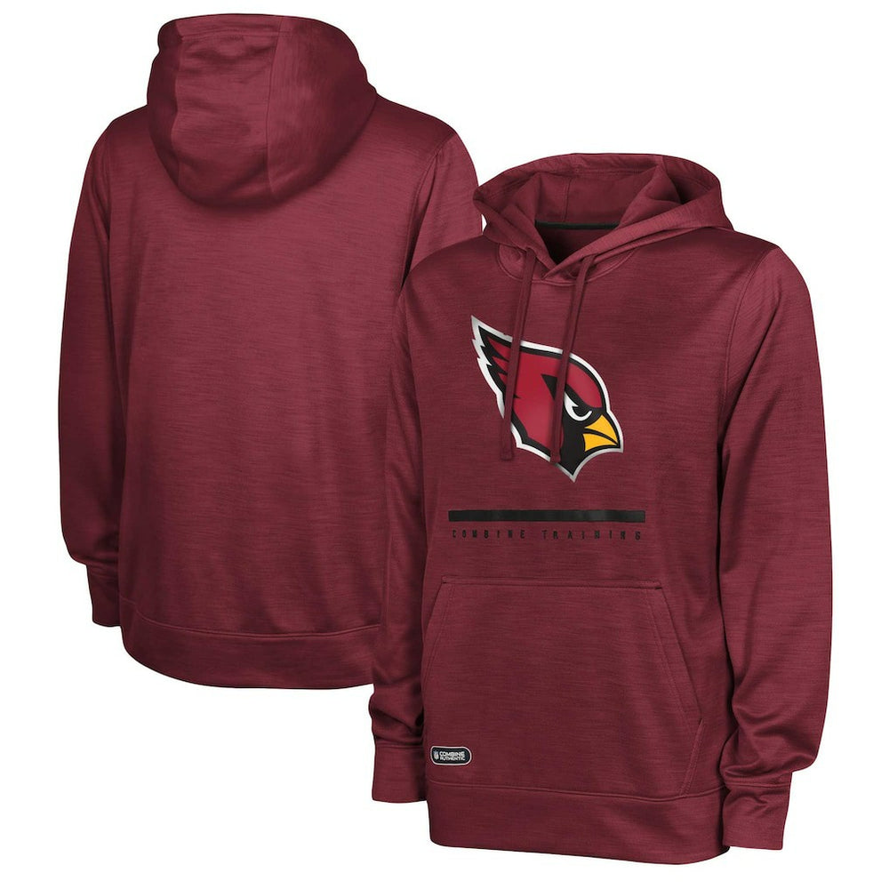 Arizona Cardinals Speed Drill Streak Pullover Hoodie - Cardinal Hoodies