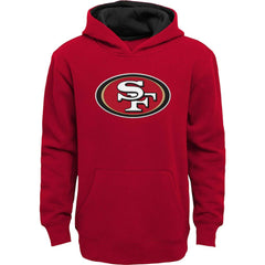San Francisco 49ers Youth Prime Pullover Hoodie - Scarlet Hoodies