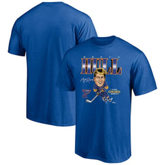 Brett Hull St. Louis Blues Player Caricature T-Shirt - Blue | US 5192698