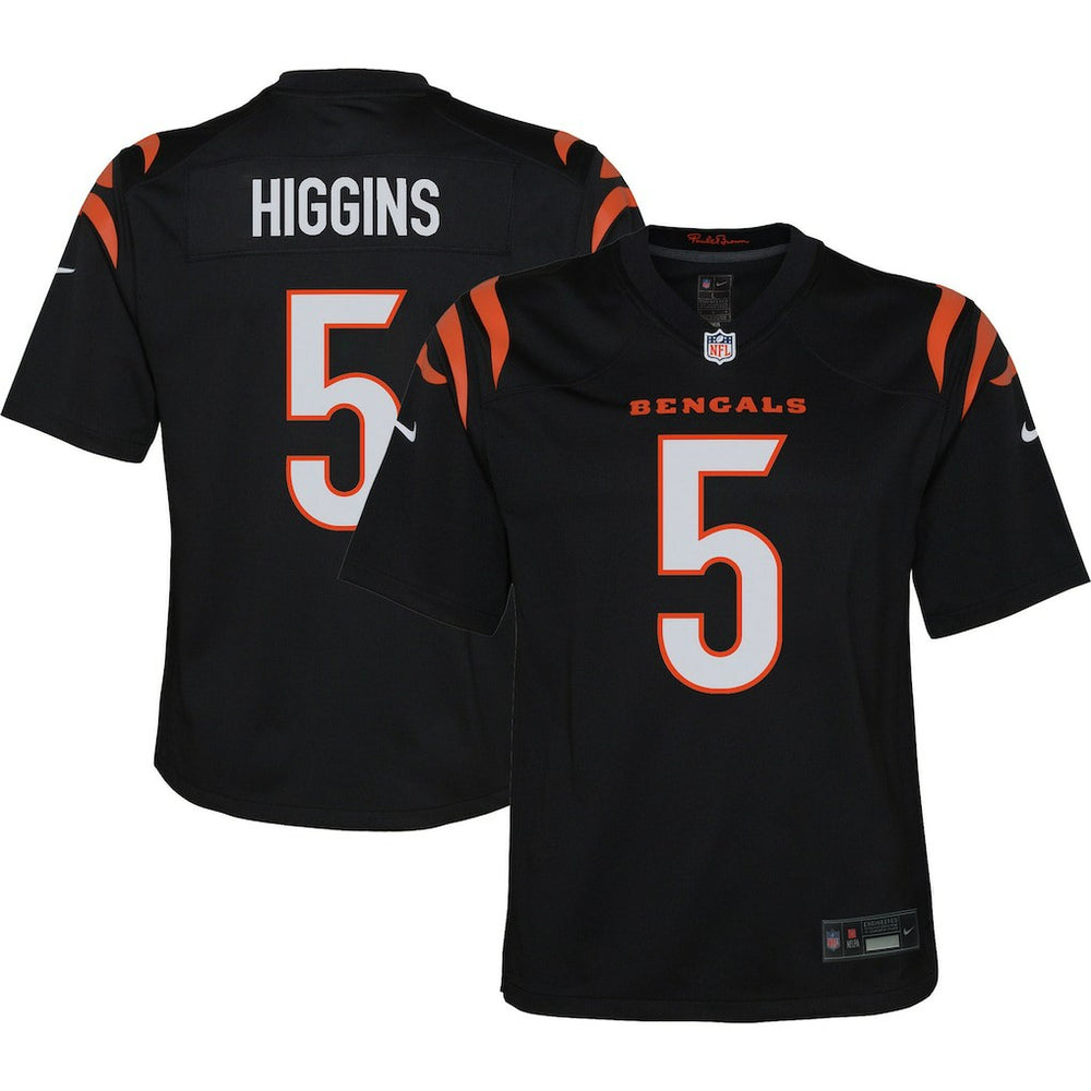 Tee Higgins Cincinnati Bengals Youth Game Jersey - Black Jerseys
