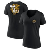 Boston Bruins Women's Territorial V-Neck T-Shirt - Black | US 5194630