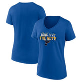 St. Louis Blues Women's Shout Out V-Neck T-Shirt - Blue | US 5194664