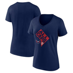 Washington Capitals Women's Shout Out V-Neck T-Shirt - Navy | US 5194665