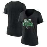 Dallas Stars Women's Proclamation V-Neck T-Shirt - Black | US 5195066