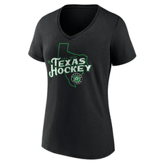 Dallas Stars Women's Represent V-Neck T-Shirt - Black | US 5195441
