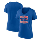 New York Rangers Women's Represent V-Neck T-Shirt - Blue | US 5195453