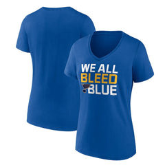 St. Louis Blues Women's Represent V-Neck T-Shirt - Blue | US 5195460