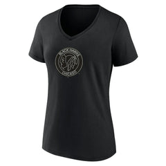 Chicago Blackhawks Women's Alternate Logo V-Neck T-Shirt - Black | US 5196935