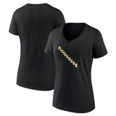 Pittsburgh Penguins Women's Alternate Logo V-Neck T-Shirt - Black | US 5196937