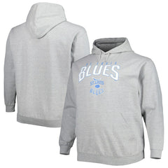 St. Louis Blues Fanatics Special Edition 2.0 Big & Tall Wordmark Pullover Hoodie - Heather Gray | US 5197721