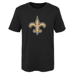 New Orleans Saints Preschool Primary Logo T-Shirt - Black T-shirts