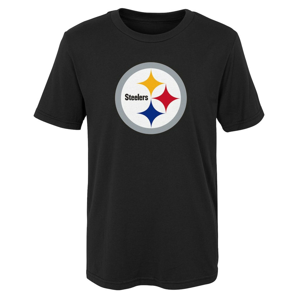 Pittsburgh Steelers Preschool Primary Logo T-Shirt - Black T-shirts