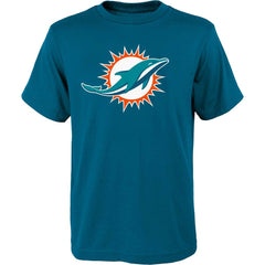 Miami Dolphins Outerstuff Youth Primary Logo T-Shirt - Aqua T-shirts