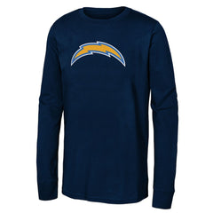 Los Angeles Chargers Youth Primary Logo Long Sleeve T-Shirt - Navy T-shirts